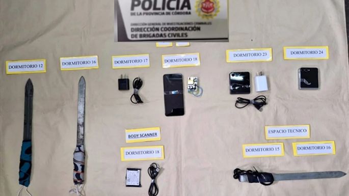 Secuestraron celulares y armas caseras en el penal de Bouwer