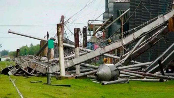 Escenario devastador en el sur de Santa Fe