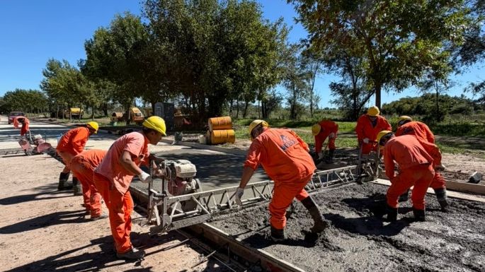 La pavimentación de avenida Savio está en la recta final