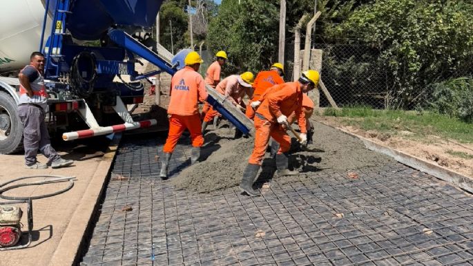 La pavimentación de avenida Savio está en la recta final
