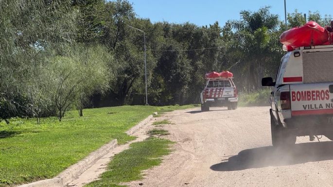 Segundo día de búsqueda en el río Ctalamochita: rastrillan el sector entre dos puentes