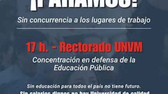 Concentración en el Rectorado