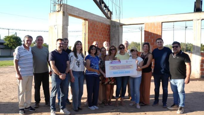 Dieron 20 millones para avanzar en la construcción del techo de la capilla Jesús Misericordioso