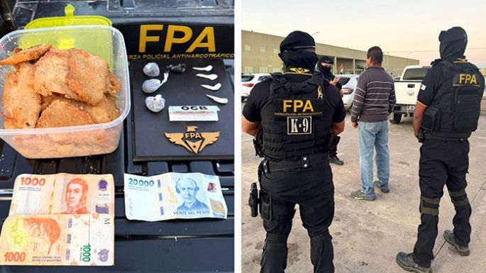 Quiso ingresar droga a la cárcel en un tupper con milanesas
