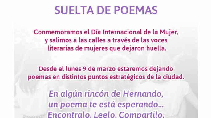 Día de la Mujer con “Suelta de Poemas”