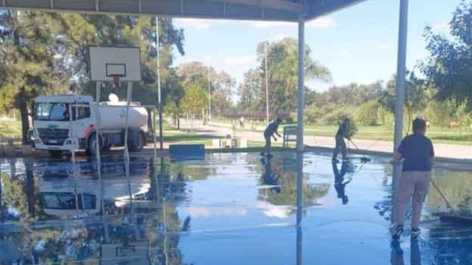 Reabrieron el polideportivo