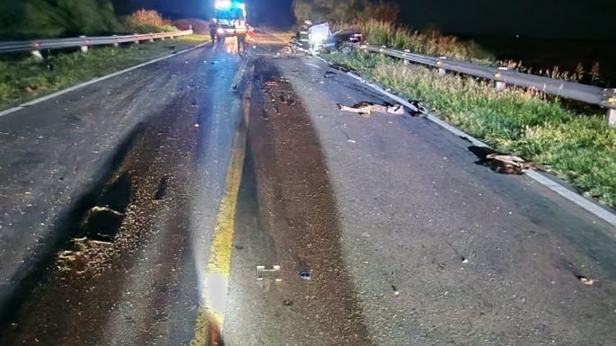 Choque frontal en la ruta 158 dejó dos personas fallecidas