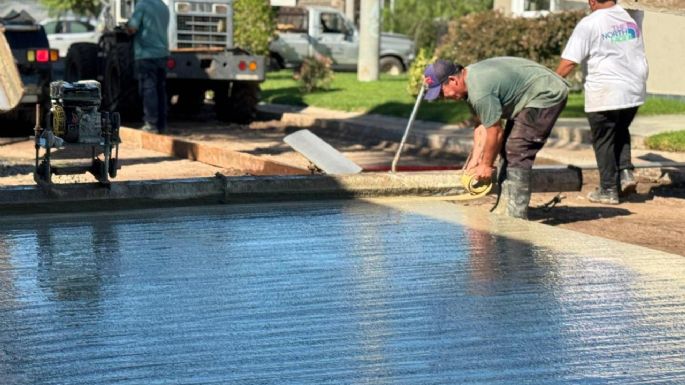 Pavimentan la calle Los Tulipanes, en barrio La Reserva de Villa Nueva