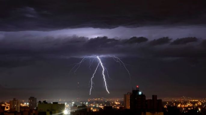 Precaución: se aproxima una tormenta eléctrica a Villa María