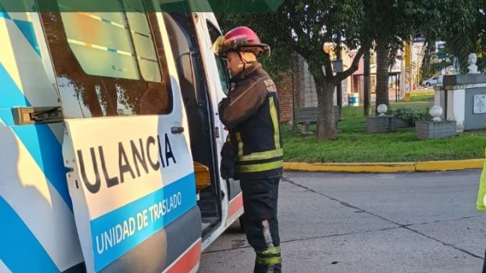 Una persona herida tras un choque auto-moto