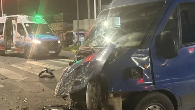 Choque múltiple en Villa Nueva: cuatro heridos y dos trasladados al Pasteur