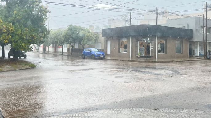 Pasado el mediodía ya habían caído casi 50 milímetros de lluvia