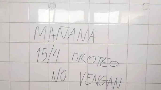 Alerta por una amenaza de tiroteo en una escuela