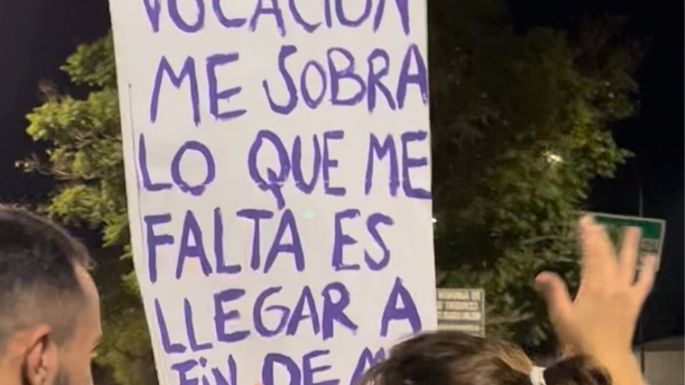 Jubilados y docentes van a la rotonda del cruce de rutas 158 y 2