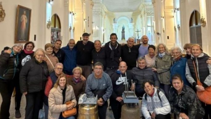 La Parroquia del Rosario recibió las campanas, una de ellas una pieza histórica restaurada