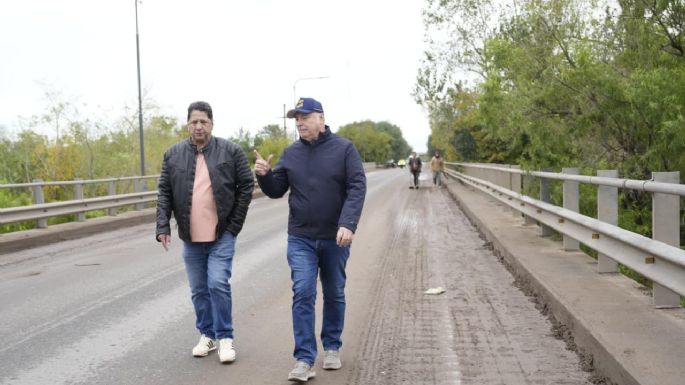 Limpian el puente Andino:  "No podemos esperar a que desde Nación se decidan a hacerlo"
