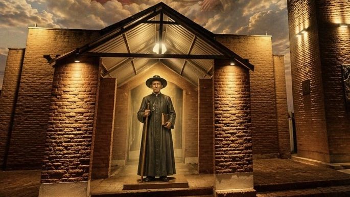 La Lourdes inaugura la imagen del Cura Brochero