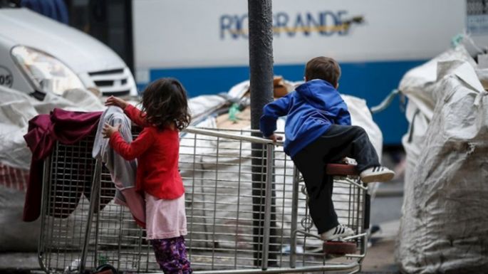 El 60% de los niños en  la Argentina es pobre