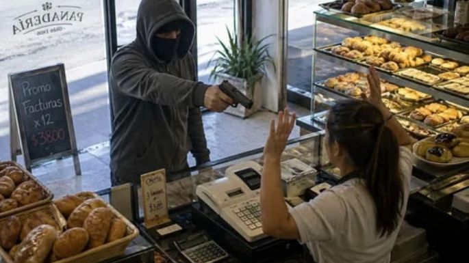 "La plata o te pego un tiro"