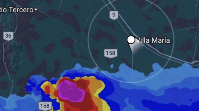 Advierten por una tormenta que se aproxima a Villa María