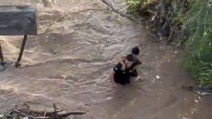 Rescataron a un menor atrapado en el río Xanaes en Villa del Rosario