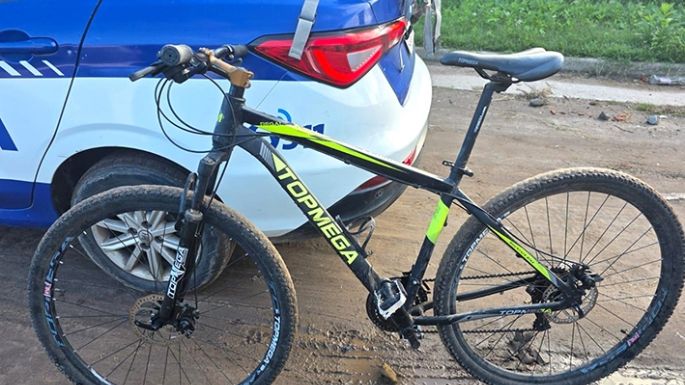 Iba en una bici robada y quiso eludir a la Policía