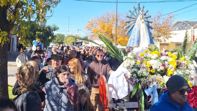 Fe y devoción por la Virgen de Luján en barrio Rivadavia