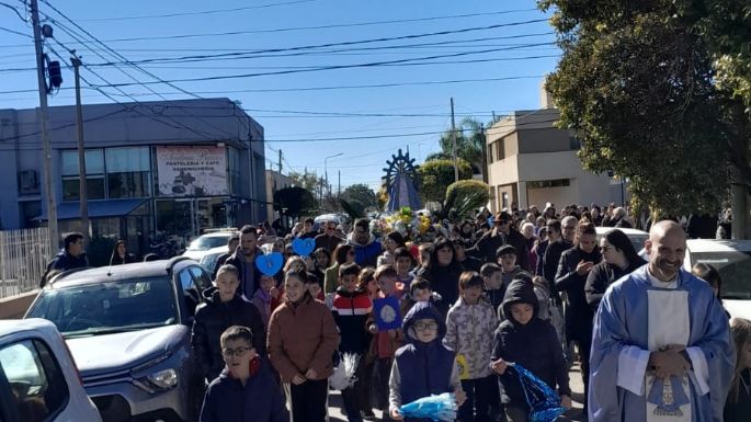 Fe y devoción por la Virgen de Luján en barrio Rivadavia