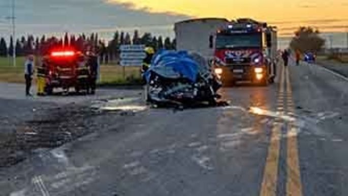 Tres personas murieron en un choque en la zona de Canals