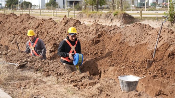 Avanza la ampliación del Parque Industrial con nuevas obras de agua y cloacas