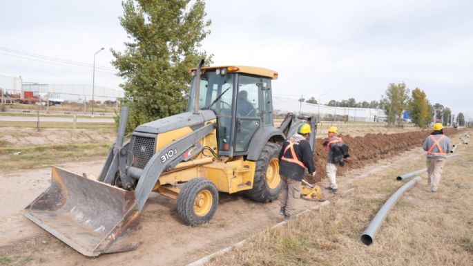 Avanza la ampliación del Parque Industrial con nuevas obras de agua y cloacas
