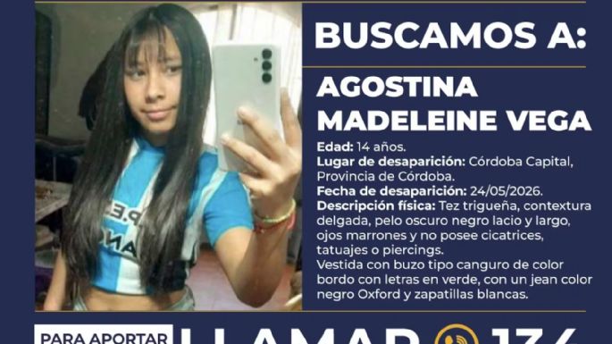 Activaron la Alerta Sofía para hallar a la adolescente Agostina Vega