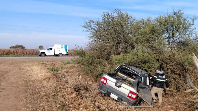 Murió un hombre tras el vuelco de una camioneta