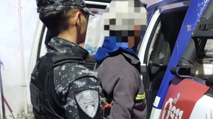 Circulaba con un televisor y otros elementos de dudosa procedencia