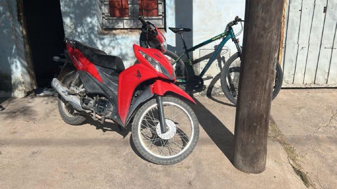 Recuperaron motos y una bicicleta robadas en distintos procedimientos