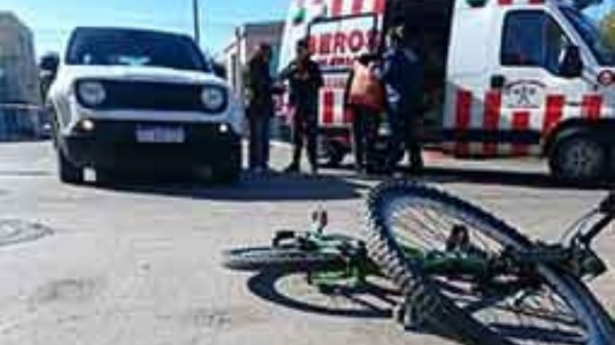 Peatona y ciclista heridos en accidentes de tránsito