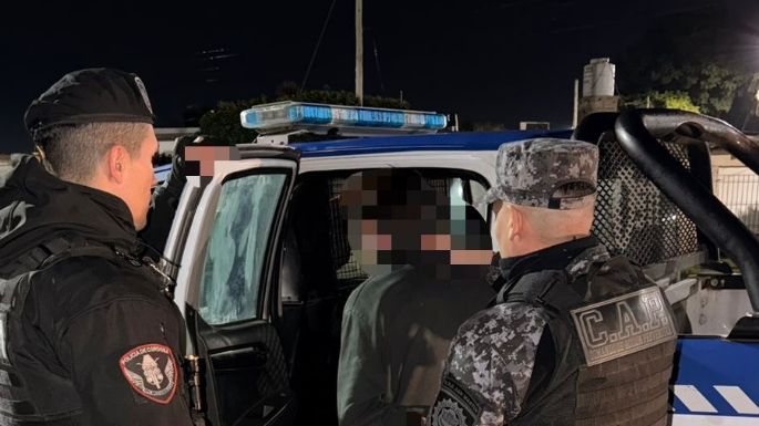 Robó baterías de dos camiones y terminó detenido tras un operativo cerrojo