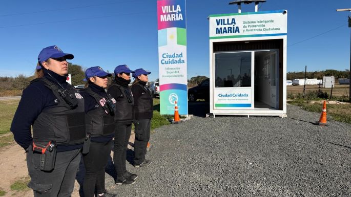 Instalan tótems de seguridad en cuatro accesos de Villa María