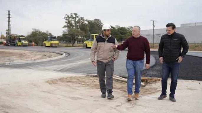 Ya están pavimentando