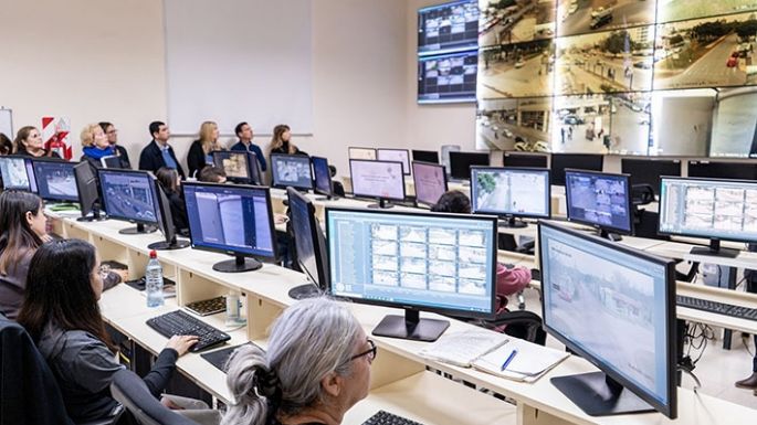 Visitaron el Centro de Monitoreo