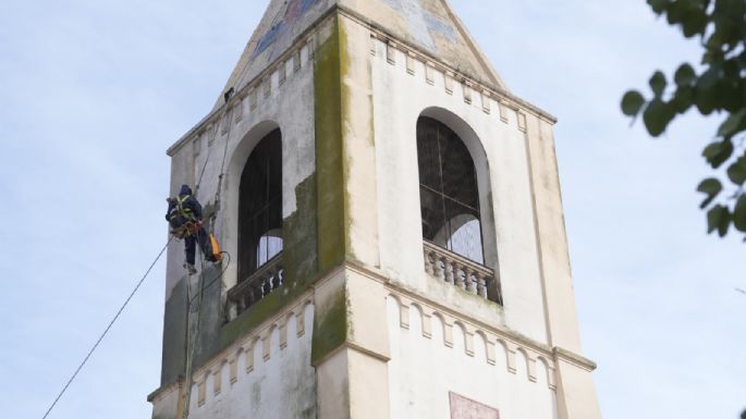 Avanzan los trabajos de restauración en la Parroquia Trinitarios