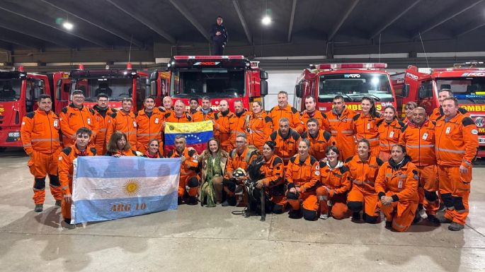Regresaron los rescatistas cordobeses que asistieron en Venezuela