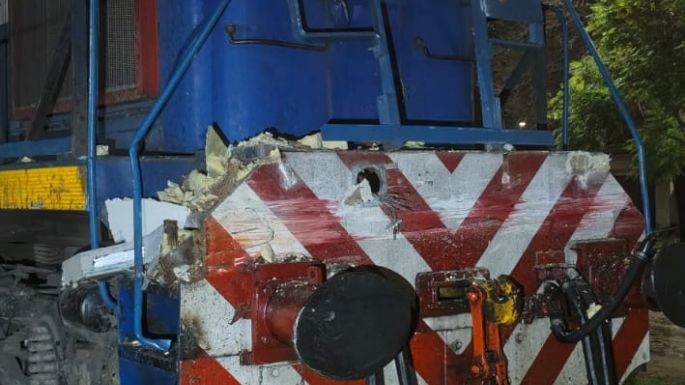 Un tren de carga chocó con un camión en Tío Pujio