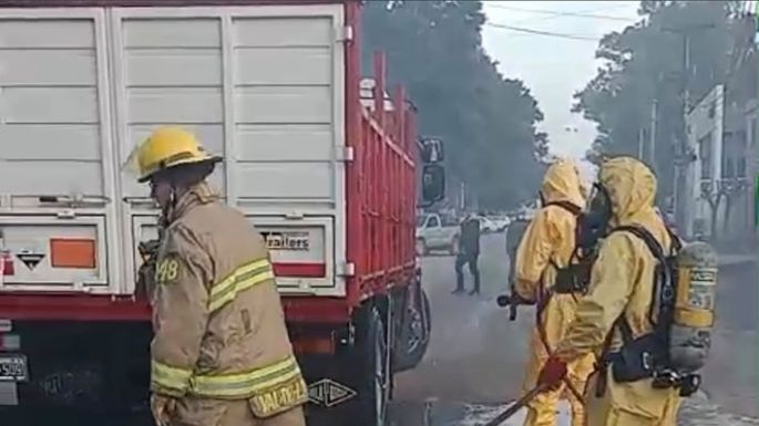 Un serio accidente con ácido, aunque pudo ser mucho peor