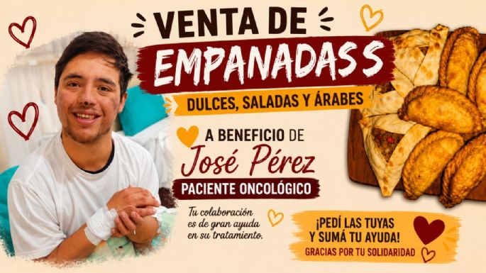 Venden empanadas para ayudar a un joven villamariense
