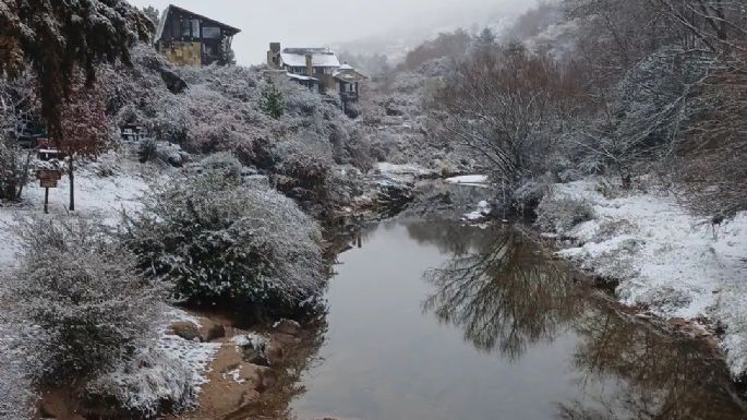 La ola polar trajo nieve a distintos puntos de Córdoba