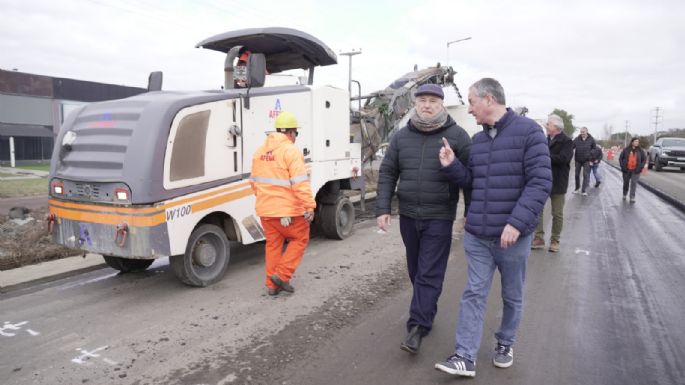 Accastello supervisó el avance de las nuevas autovías de ingreso