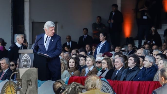El presidente de la Sociedad Rural reclamó el fin definitivo de las retenciones