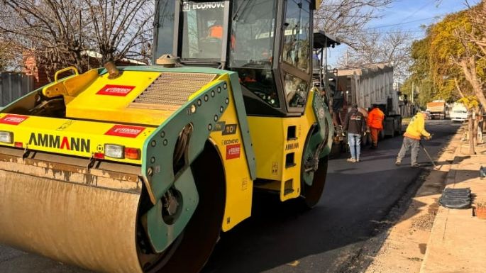 En qué sectores de Villa María se está pavimentando