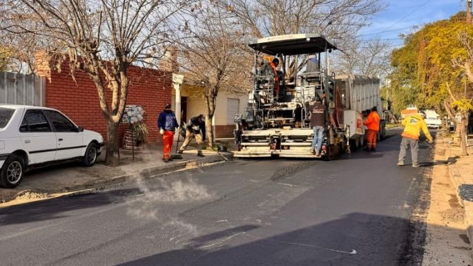 En qué sectores de Villa María se está pavimentando